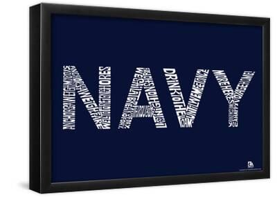 'Navy Anchors Aweigh Lyrics Poster' Photo | AllPosters.com
