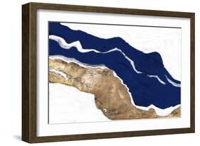 Navy and Gold Tierra I-Patricia Pinto-Framed Art Print