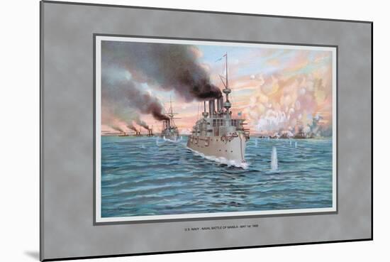 Navy Battle of Manila-Werner-Mounted Art Print