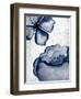 Navy Blooms 1-Kimberly Allen-Framed Art Print