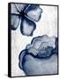 Navy Blooms 1-Kimberly Allen-Framed Stretched Canvas