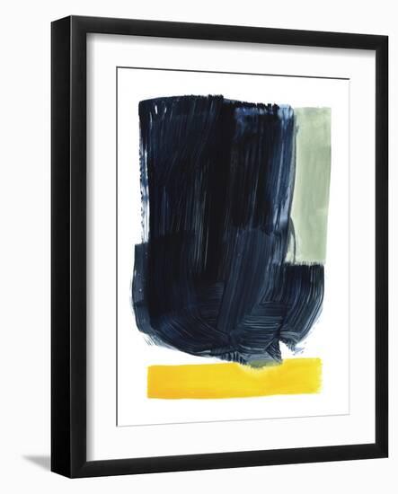 Navy Blue Field II-Victoria Barnes-Framed Art Print