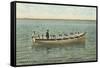 Navy Boat Drill Off Newport-null-Framed Stretched Canvas