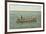 Navy Boat Drill Off Newport-null-Framed Art Print