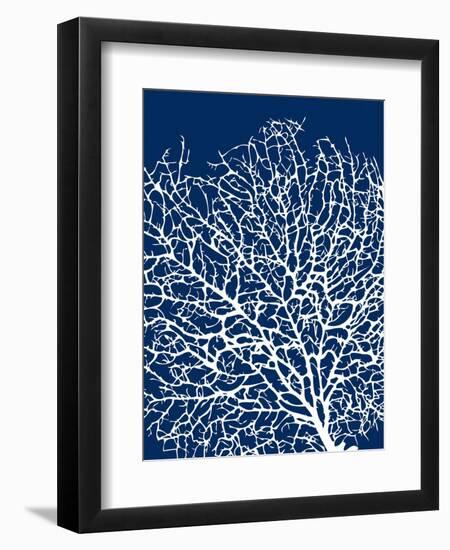 Navy Coral I-Sabine Berg-Framed Art Print