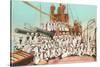 Navy Crew on Board US Warship-null-Stretched Canvas