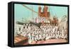 Navy Crew on Board US Warship-null-Framed Stretched Canvas