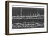 Navy Cruiser Blueprint-Ethan Harper-Framed Premium Giclee Print