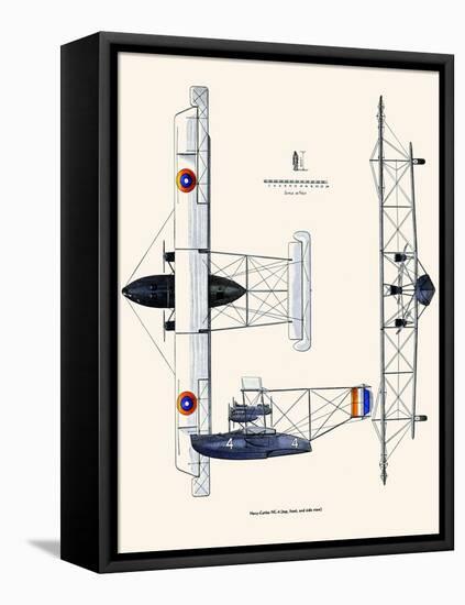 Navy-Curtiss Nc-4-John T. McCoy Jr.-Framed Stretched Canvas