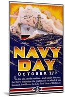 Navy Day October 27th Poster-Matt Murphey-Mounted Giclee Print