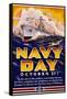 Navy Day October 27th Poster-Matt Murphey-Framed Stretched Canvas