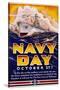 Navy Day October 27th Poster-Matt Murphey-Stretched Canvas