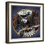 Navy Eagle Decal-FlyLand Designs-Framed Giclee Print