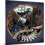 Navy Eagle Decal-FlyLand Designs-Mounted Giclee Print