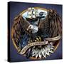 Navy Eagle Decal-FlyLand Designs-Stretched Canvas