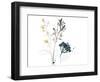 Navy Garden Inspiration I-June Vess-Framed Art Print