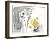 Navy Garden Inspiration II-June Vess-Framed Art Print