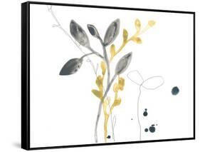 Navy Garden Inspiration III-June Vess-Framed Stretched Canvas