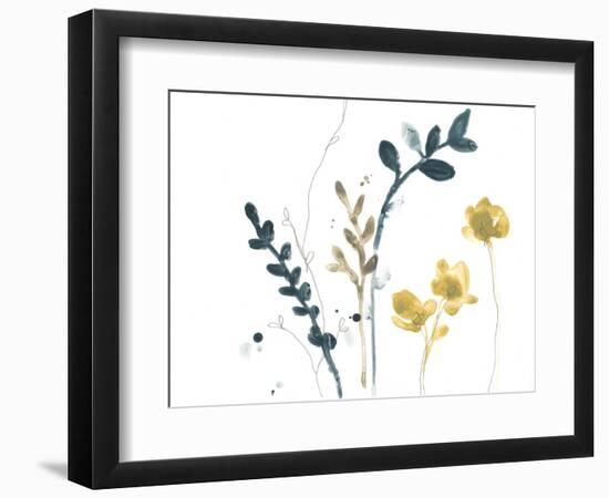 Navy Garden Inspiration VI-June Vess-Framed Art Print