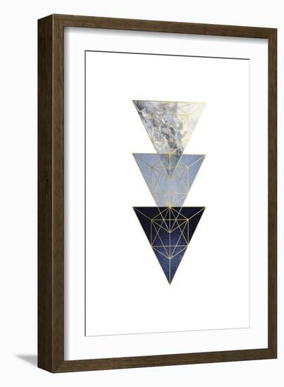 Navy Gold 3-Urban Epiphany-Framed Art Print