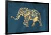 Navy Gold Elephant-OnRei-Framed Premium Giclee Print