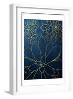 Navy Gold Succulent 2-Urban Epiphany-Framed Art Print