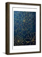 Navy Gold Succulent 3-Urban Epiphany-Framed Art Print