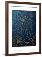 Navy Gold Succulent 3-Urban Epiphany-Framed Art Print