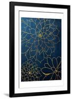 Navy Gold Succulent 3-Urban Epiphany-Framed Art Print