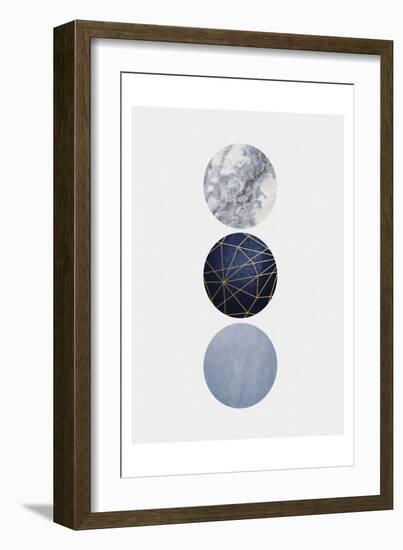 Navy Gold-Urban Epiphany-Framed Art Print