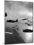 Navy Grumman Avenger Torpedo Bombers Flying Toward Their First Naval Air Strike on Japan-W^ Eugene Smith-Mounted Photographic Print