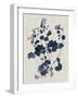 Navy & Linen Leaves II-Vision Studio-Framed Art Print