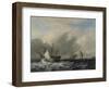 Navy Man-Of-War Amsterdamoff the Westerlaag on Y at Amsterdam-Nicolaas Baur-Framed Art Print