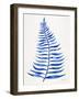 Navy Palm Leaf-Cat Coquillette-Framed Giclee Print