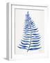 Navy Palm Leaf-Cat Coquillette-Framed Giclee Print