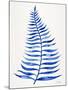 Navy Palm Leaf-Cat Coquillette-Mounted Giclee Print