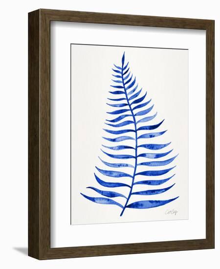 Navy Palm Leaf-Cat Coquillette-Framed Giclee Print