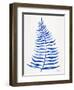 Navy Palm Leaf-Cat Coquillette-Framed Giclee Print