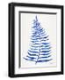 Navy Palm Leaf-Cat Coquillette-Framed Giclee Print