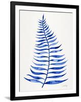 Navy Palm Leaf-Cat Coquillette-Framed Giclee Print