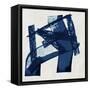 Navy Paths I-null-Framed Stretched Canvas