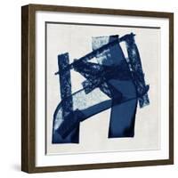 Navy Paths I-null-Framed Art Print