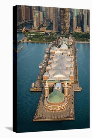 Navy Pier Aloft-Steve Gadomski-Stretched Canvas