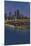 Navy Pier and Chicago Skyline - NO TEXT-Lantern Press-Mounted Art Print