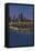 Navy Pier and Chicago Skyline - NO TEXT-Lantern Press-Framed Stretched Canvas