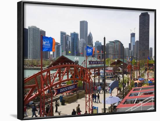 Navy Pier, Chicago Illinois, United States of America, North America-Amanda Hall-Framed Photographic Print