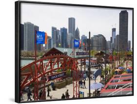 Navy Pier, Chicago Illinois, United States of America, North America-Amanda Hall-Framed Photographic Print