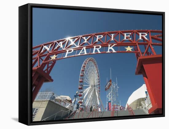 Navy Pier, Chicago, Illinois, United States of America, North America-Robert Harding-Framed Stretched Canvas