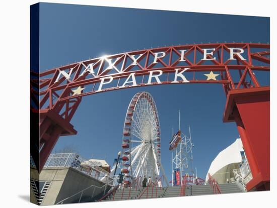 Navy Pier, Chicago, Illinois, United States of America, North America-Robert Harding-Stretched Canvas