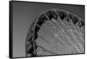 Navy Pier Ferris Wheel Chicago B W-Steve Gadomski-Framed Stretched Canvas